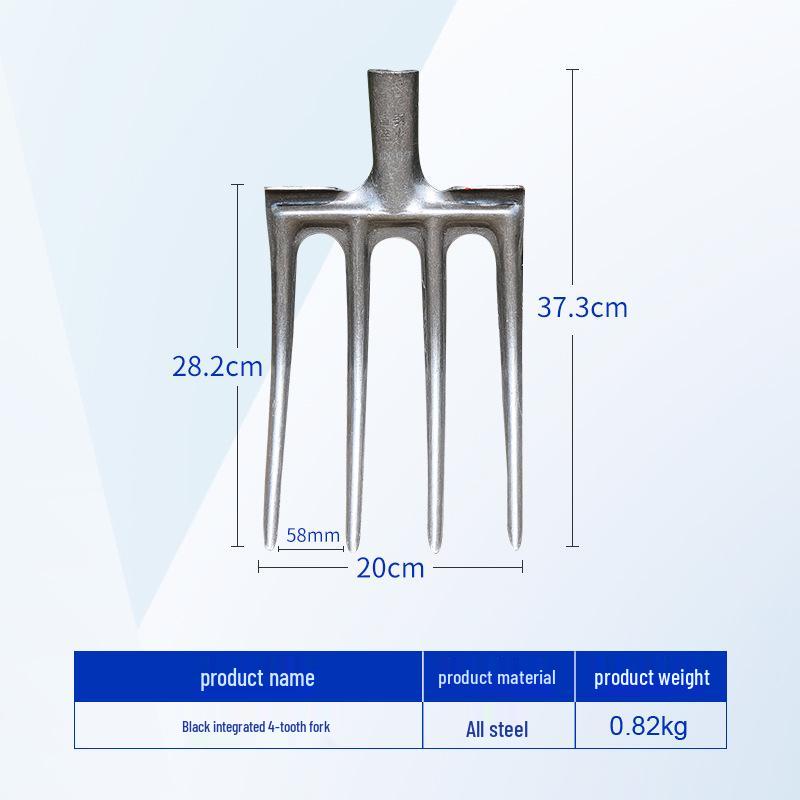

Multifunctional Steel Soil Fork: Ideal for Land Turning, Soil Loosening, Wasteland Clearing, and Vegetable Planting.