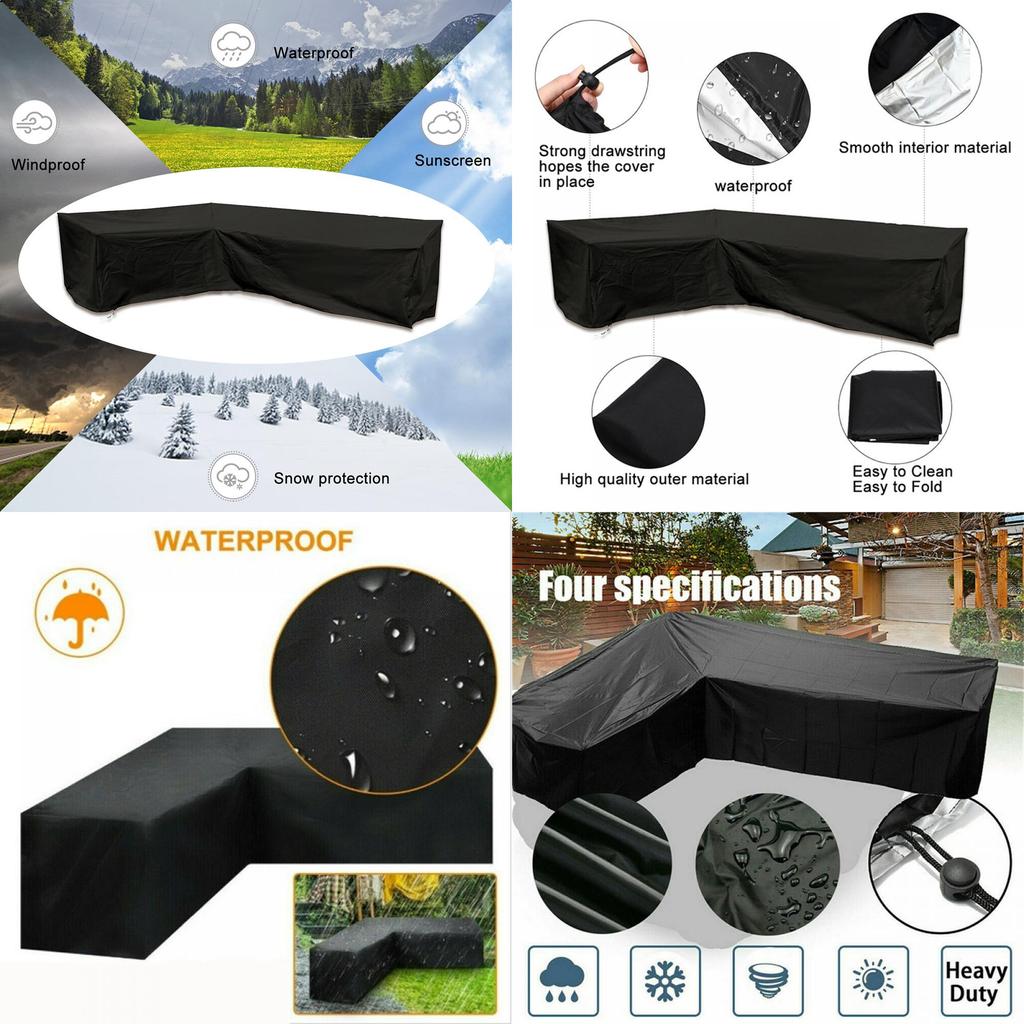 Rattan Furniture Corner Cover Garden Outdoor Sofa Protecter L 30030098cm Shape