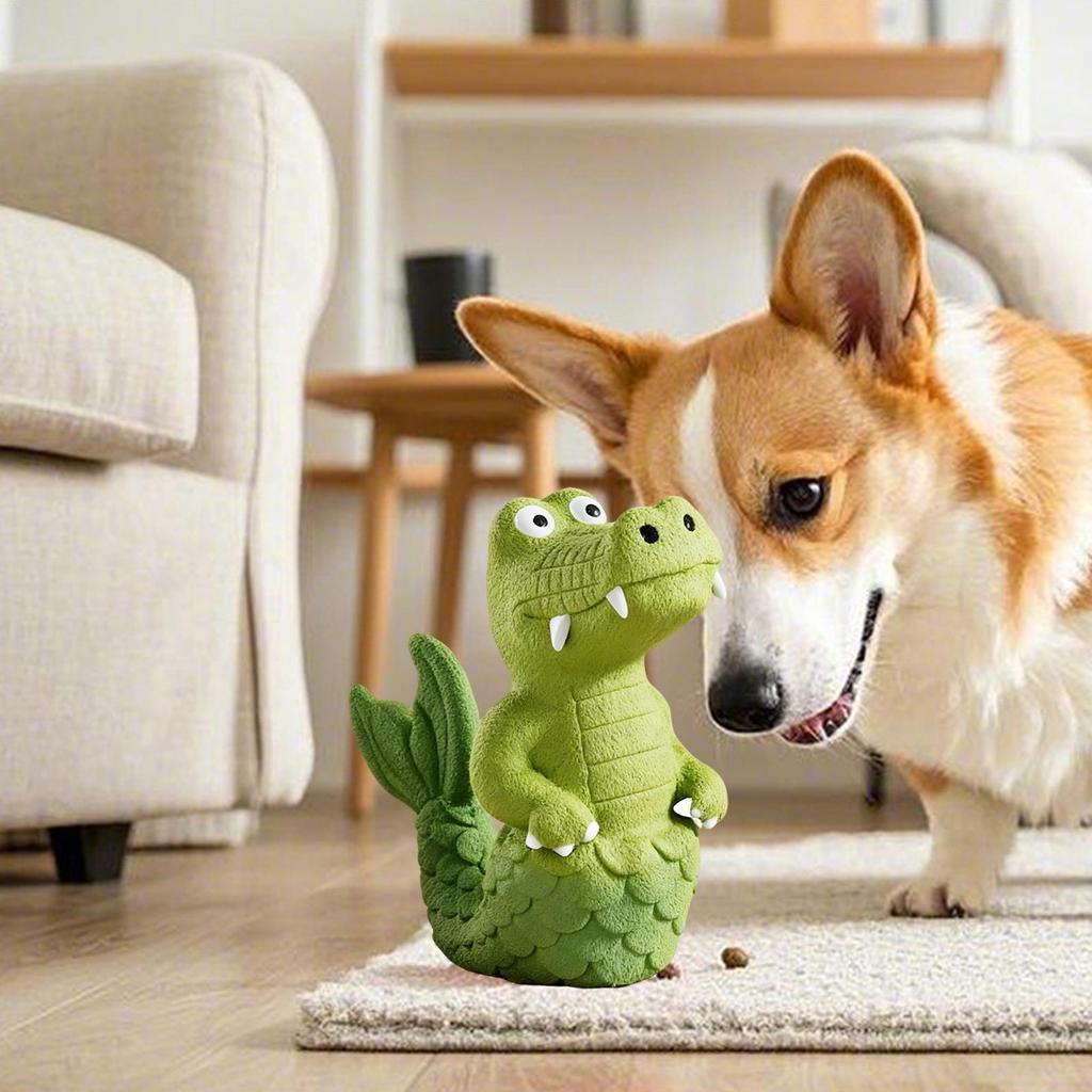 Alligator Dog Toy Squeaker Long Lasting Smooth Safe Game Squeaky Dog Toys For Puppy Animal Indoor Outdoor Home Daily Boredom