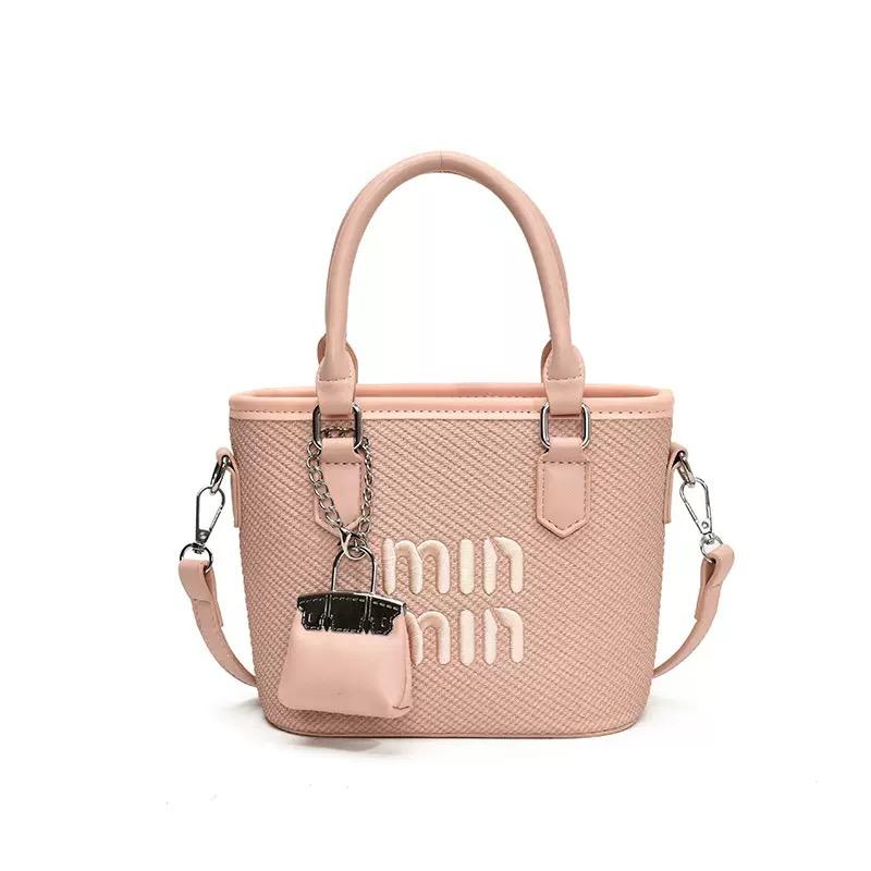 New Summer Beach Grass Woven Bag Women's Handbag Embroidered Thread Fashion Crossbody Bag Women's Unique Design Shoulder Bag