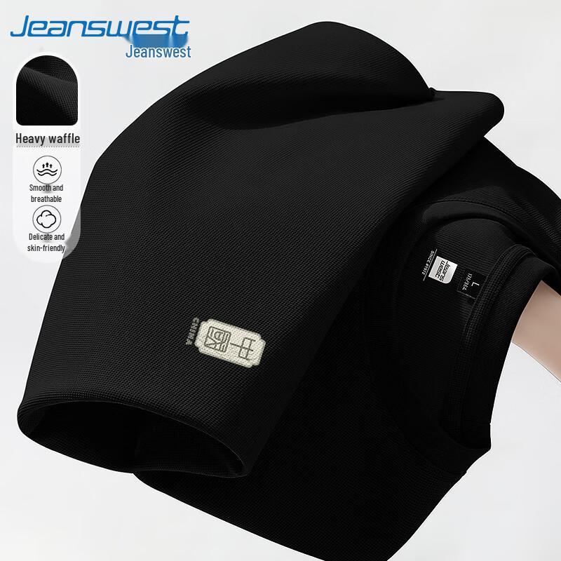 Jeanswest Men s Waffle Knit T-Shirt with Bamboo Label XL