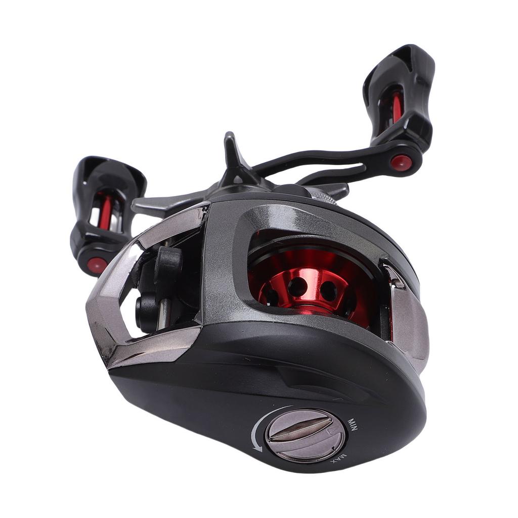 Outdoor Baitcasting Reel Double Double Brake Right Hand Fishing Reel for Freshwater Saltwater 8KG Force 6.3:1 Gear Ratio