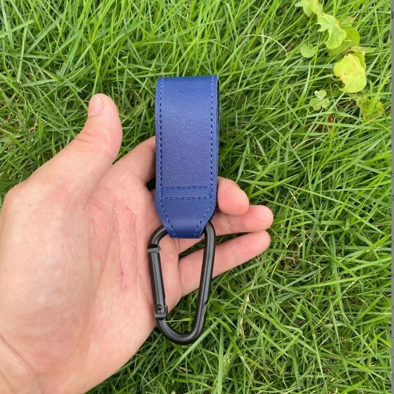 1/2pcs PU Leather Baby Bag Stroller Hook Pram Cart Organizer 360 Degree Rotatable Hook High-quality Crochet Stroller Accessories