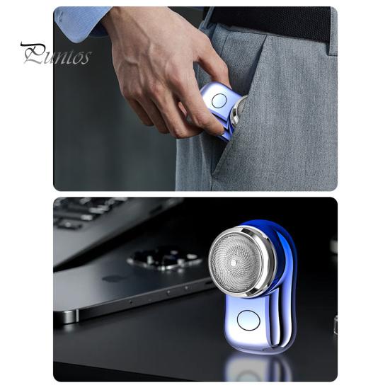 Electric Shaver USB Rechargeable Pocket Size Portable Safe Mini Travel Shaver Men Cordless Hair Beard Trimmer Remover Tool