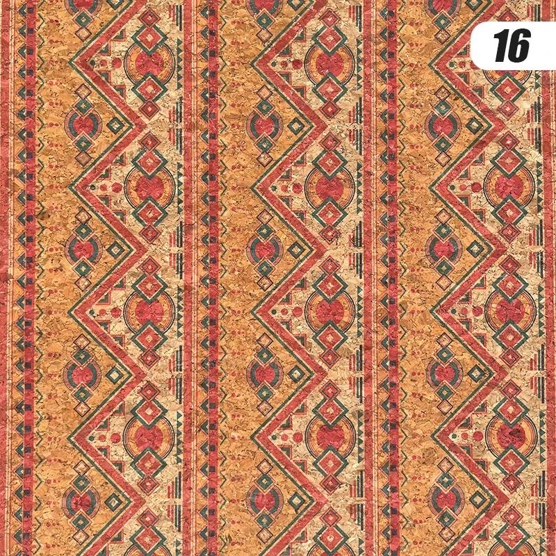 100X135Cm Cortiça Estampada Tecido de Couro de Cortiça Natural Costura DIY Cor Carvalho Tecido Casa Sofá Carro Bolsa Decoração Material Grão de Madeira Artesanato