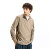 Fingercroxxit Unisex Half-Zip Mock Neck Fleece Long Sleeve Top