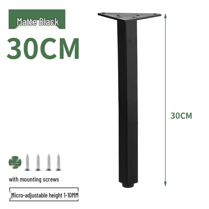 Adjustable Gold/Black Furniture Legs: Aluminum Alloy Support Feet for Bathroom Cabinets and Sofas