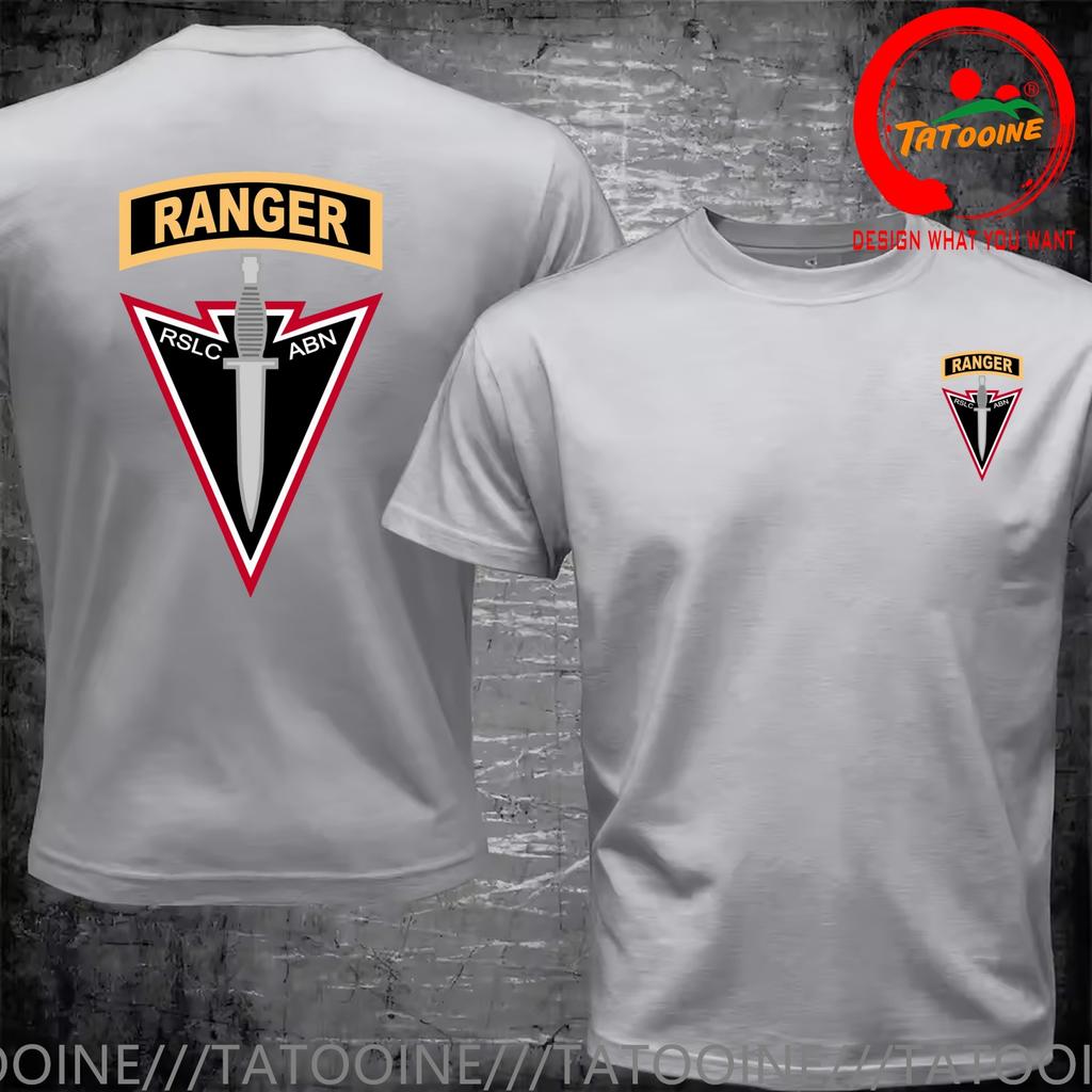 Funny Design Us Army Airborne Rslc Abn Ranger Shirt Unisex Fashion Trendy Casual Clothing Stylish Tops Tee Shirt Leisure Tshirt
