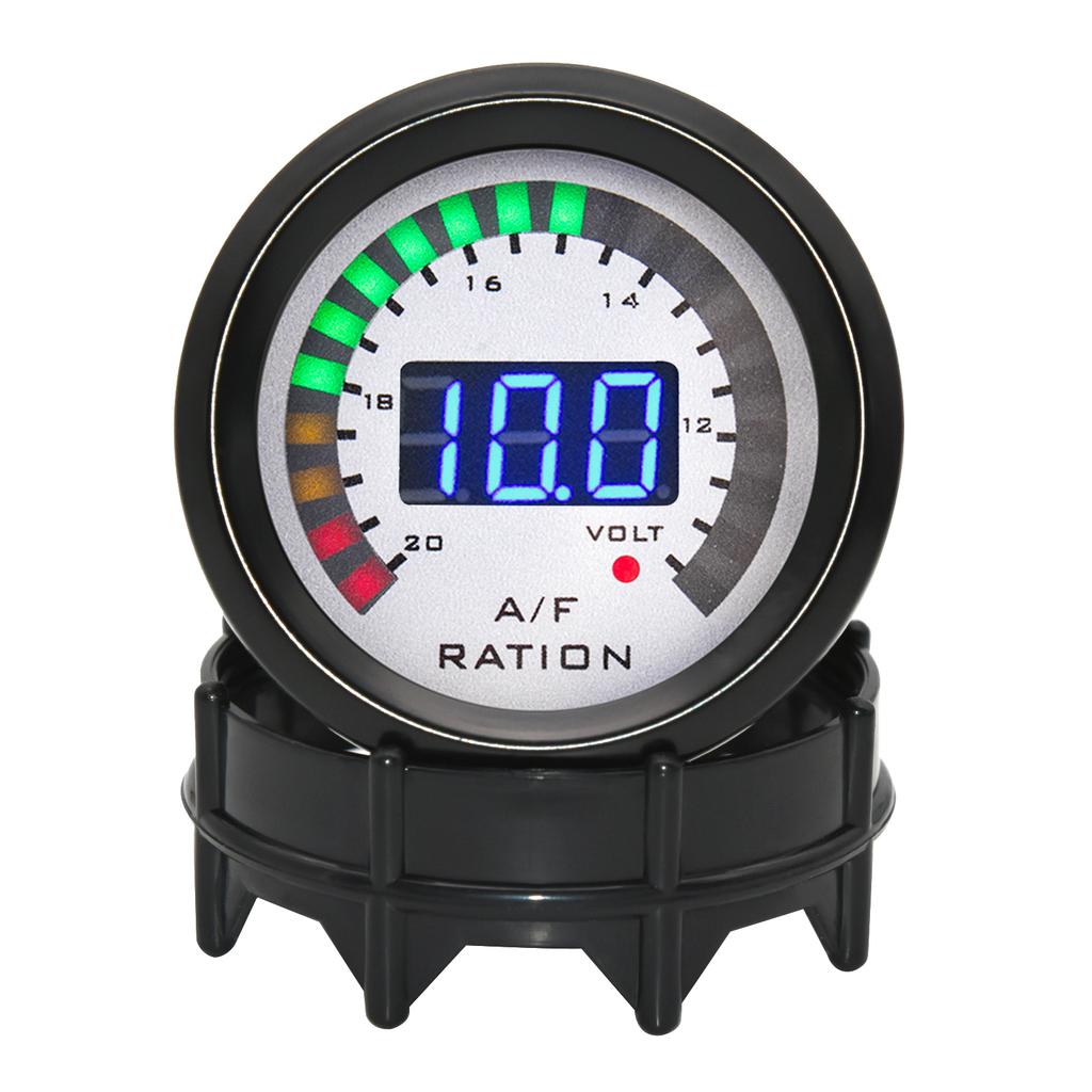 2" 52mm Digital Air Fuel Ratio Gauge Tachometer Voltmeter Boost Vacuum Water Temp Oil Temp Oil Press EGT Gauge AFR for 12V Car