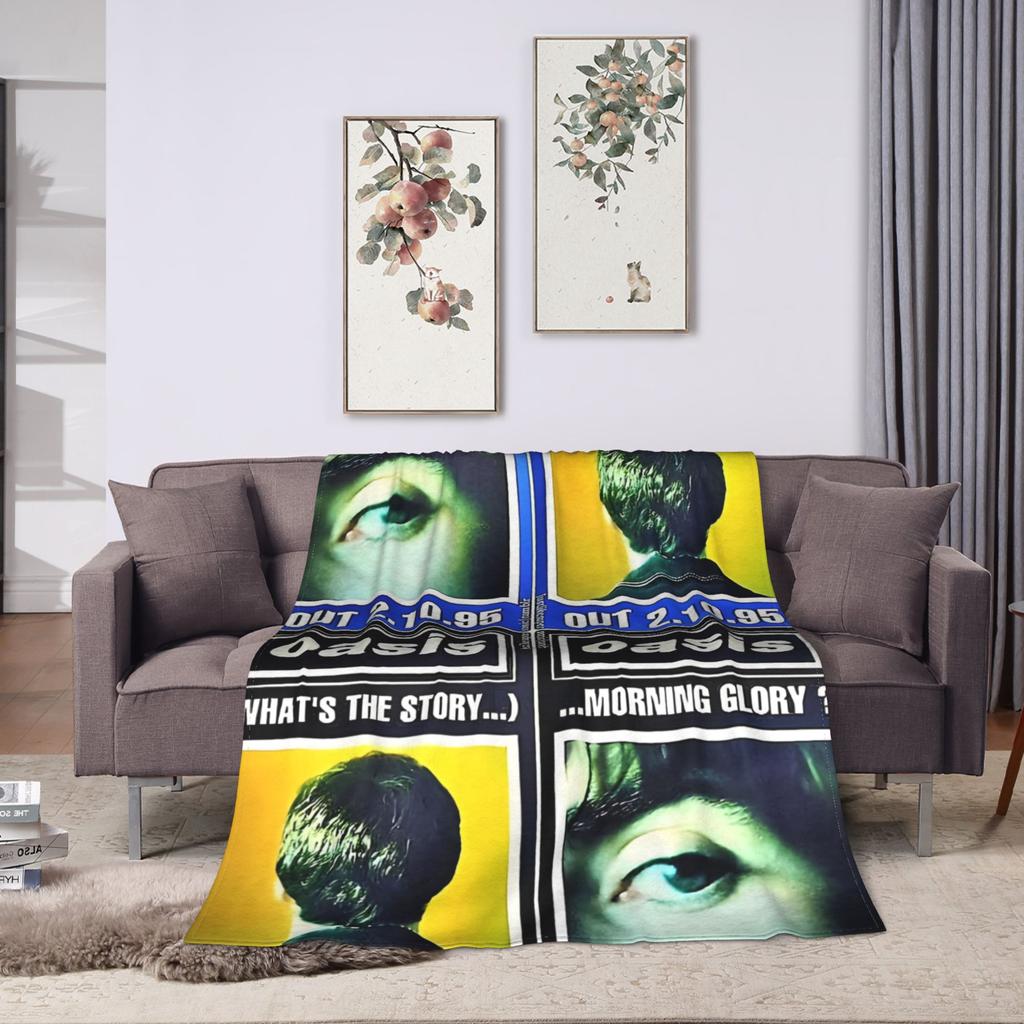 Ossis Band Flanell Decken Weiche Bettwäsche Überwürfe für Sofa Bett Reise Lustige Tagesdecke Sofa Bettbezug