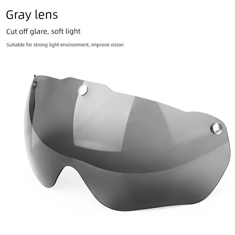 Gub K80 plus Mountain Bike Helmet Magnetic Transparent Lens Yellow Night Vision Gray Dazzling Goggles