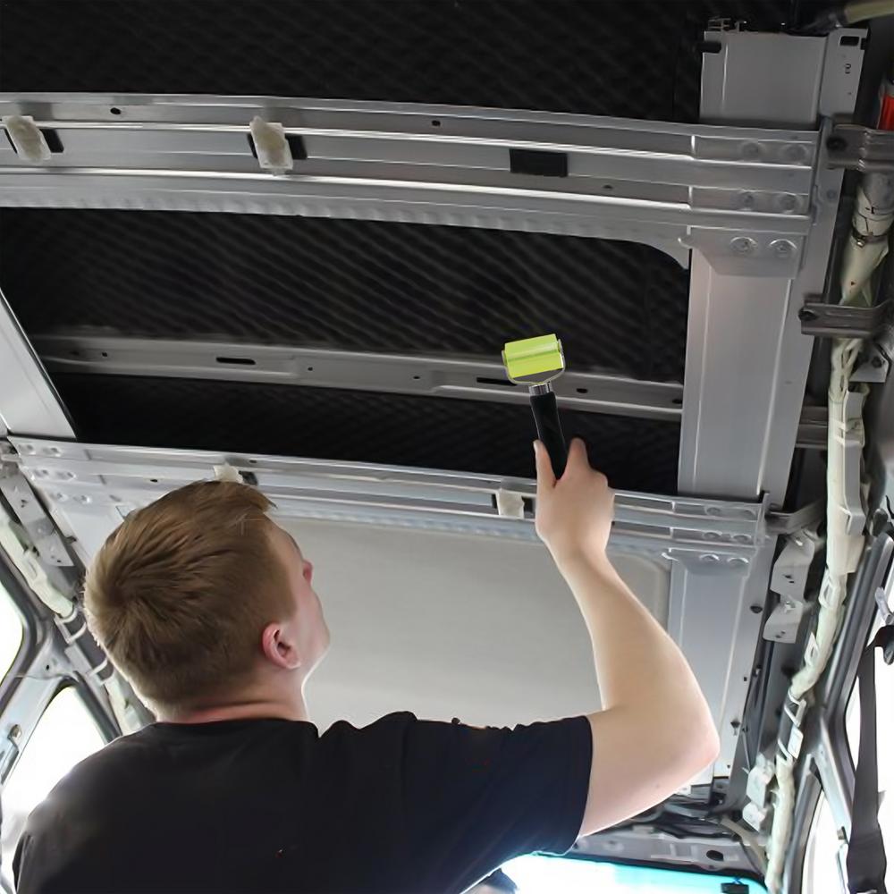 Sound Deadener Roller Car Noise Insulation Roller Rubber Handle Heavy Duty Sound Deadener Installation Tool Auto Sound Deadening