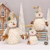  Seasonal Decoration Snowman with Stylish Handmade Christmas Table Ornament