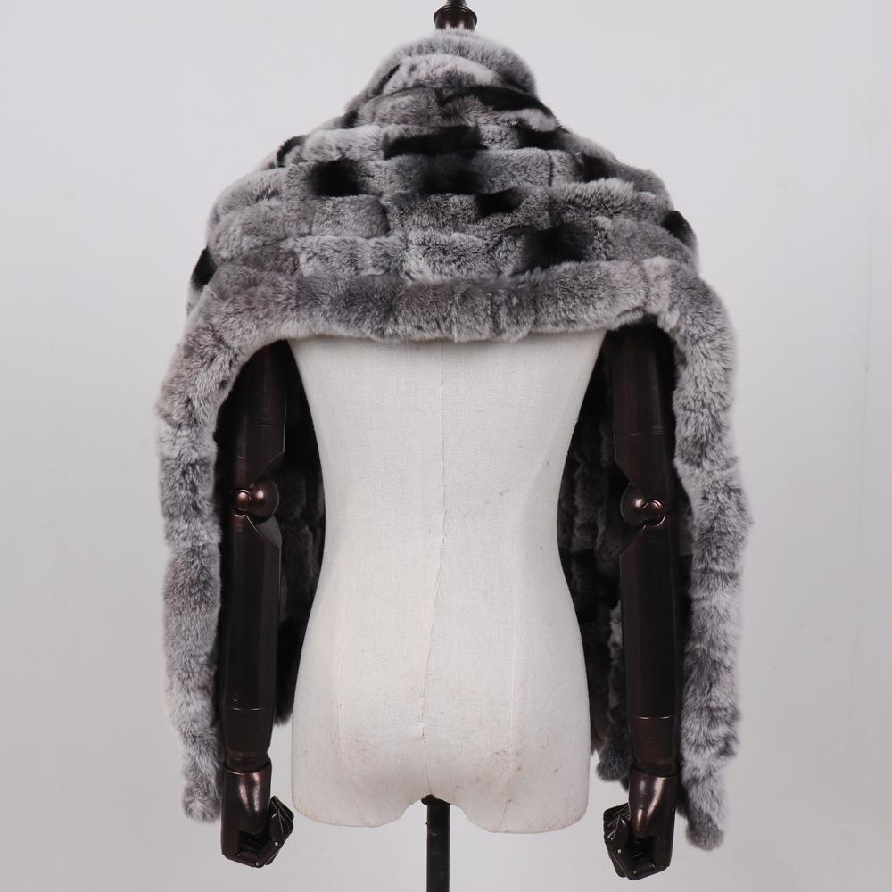 New Women Long Style Real Rex Rabbit Fur Scarf Rex Rabbit Fur Warm Soft Warp Quality Fashion Rex Rabbit Fur Tassel Shawl Scarves
