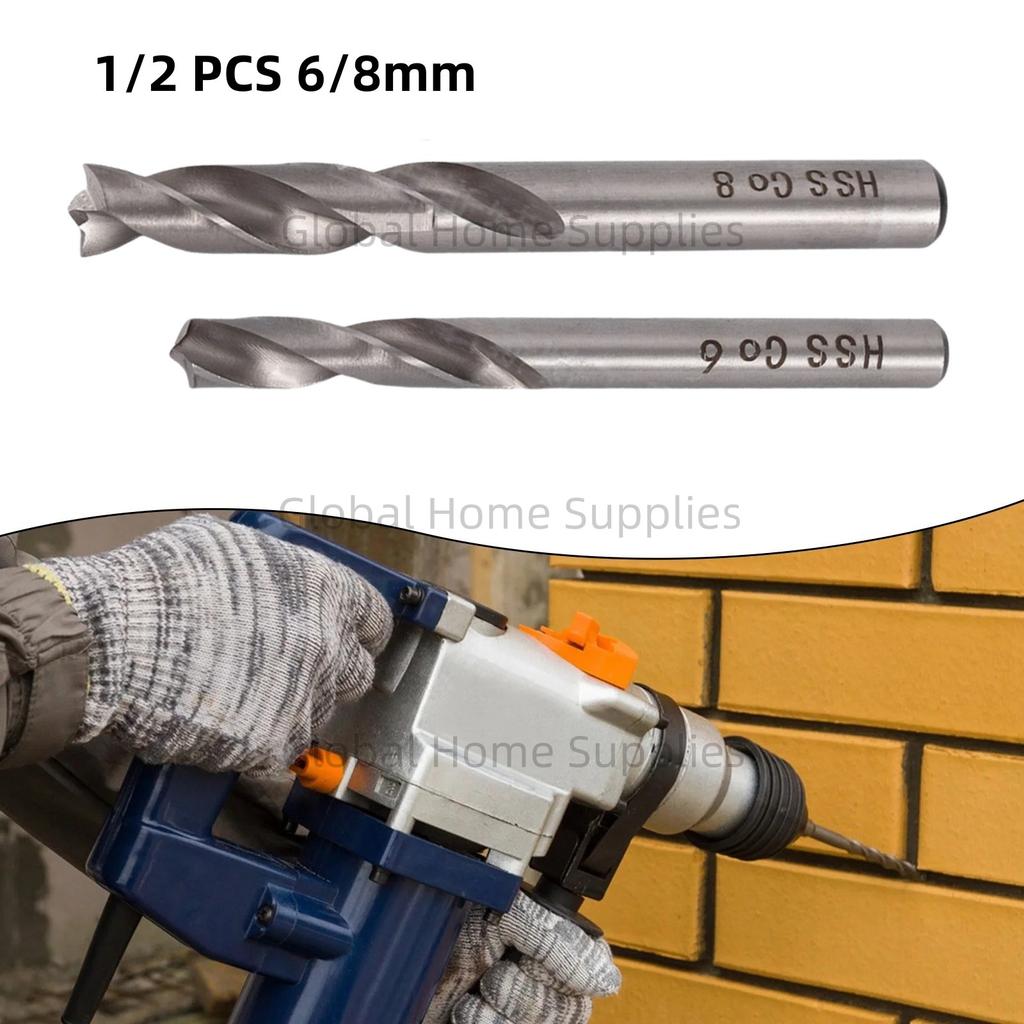 1/2pcs 6/8mm HSS CO Spot Weld Drill Bit Welder Remover Cutter For Removing Spot Welds Metal Hole Grooving Opener Drilling Tool