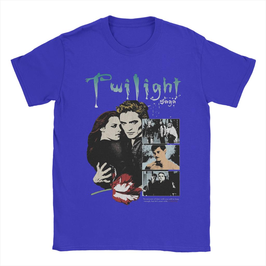 Twilight Saga Movie Men's T Shirts  Funny Tees Short Sleeve Crew Neck T-Shirt Pure Cotton Graphic Clothing