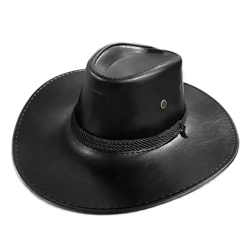 Men S Wide Brim Cowboy Hat Outdoor Sun Protection