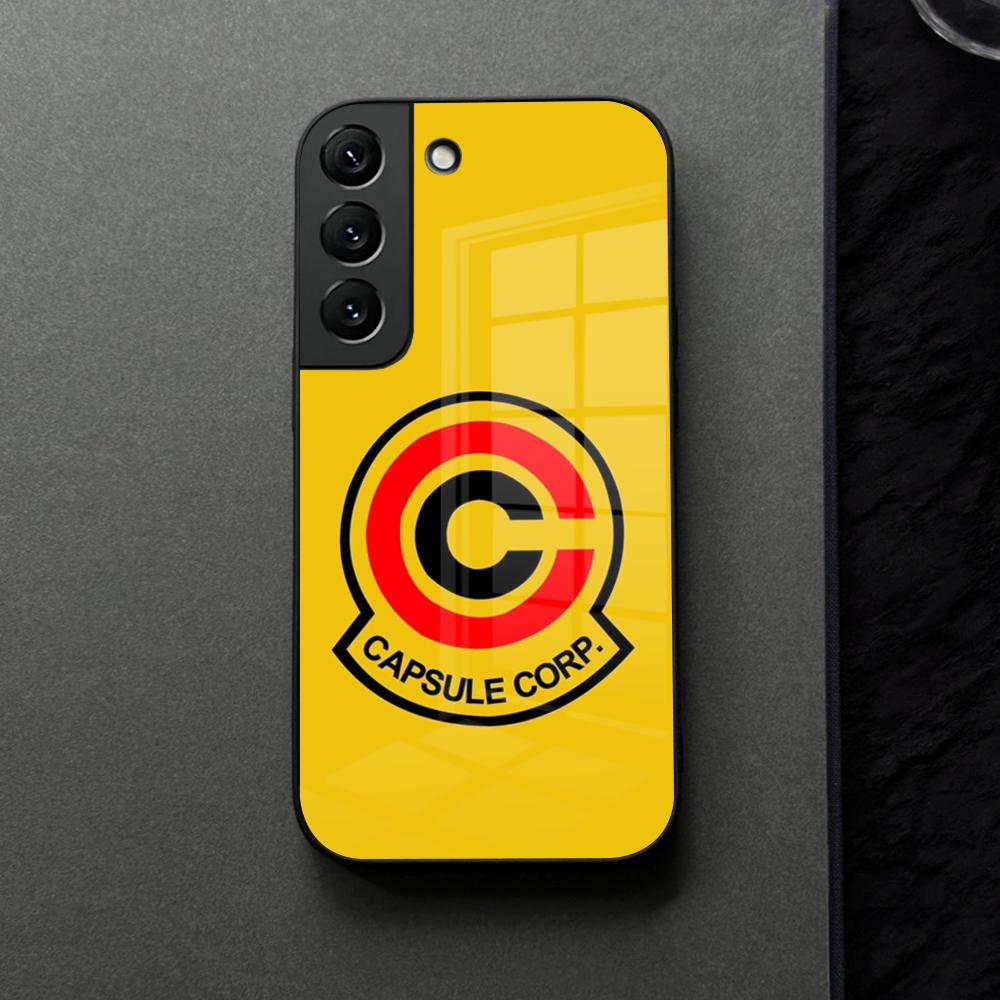 Capsule Corp Skullies Phone Case Glass For Samsung Galaxy S21 S25 S22 S20 S24 S23 Ultra Fe Plus A16 A34 A54 A24 Coque
