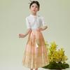 Little Tiger Patty Girls' Summer Hanfu-Style Skirt Set