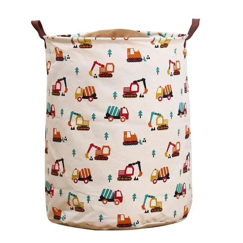 Storage Basket Foldable Fabric Laundry Basket Toy Storage Bucket Clothes Shoes Dirty Clothes Basket Household Storage Container