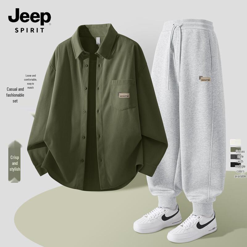 JEEP SPIRIT Men s 2025 Casual Sportswear Set 2XL