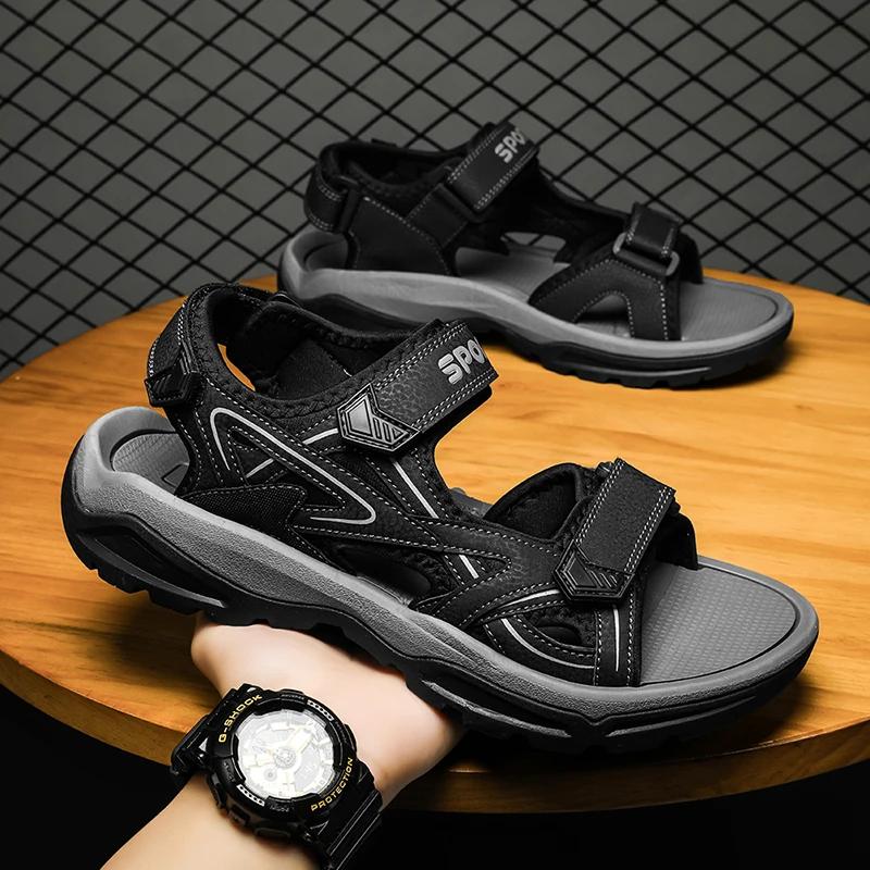 Fashion Men's Sandals Outdoor Classic Soft New Summer Beach Sandals Platform Wading Shoes Men Sneakers Rome Non-Slip Sandals Zapatillas