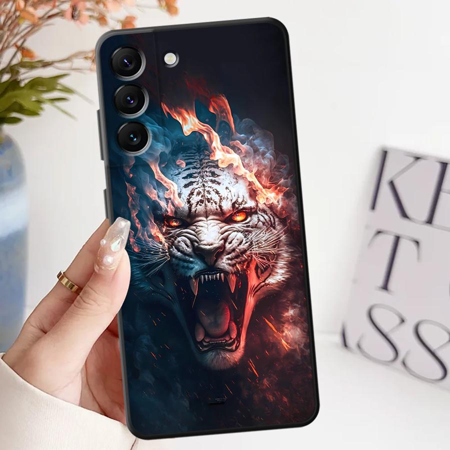 Case for Samsung Galaxy A32 A25 A71 A24 A52 A36 A55 A41 A23 A53 A35 A26 A72 A73 A51 A22 Phone Cover Cool Animal Tiger Lion Horse