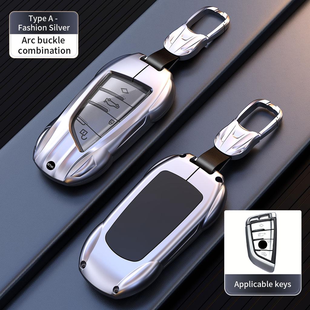 Suitable for BMW 3 5 7 Series X3 X5 X7 iX3 2011-2026 3/4 Button Blade and Vintage Car Smart Keychain Key Case Case