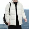 Mens Thickened Stand Collar Warm Casual Loose Winter Cotton Padded Jacket