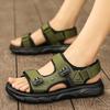Sandali da uomo con cinturino regolabile, suola spessa, antiscivolo, per esterni, casual, traspiranti, scarpe estive