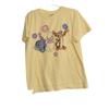 Vintage Size XL Winnie The Pooh Character T-Shirt With 3D Flowers Yellow