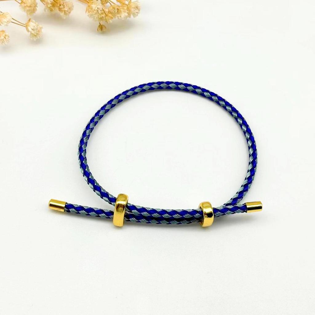 DIY Verstellbares Perlenarmband aus Stahldraht mit 8-Figur-Schnalle