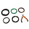 5 Roll Aluminum Bonsai  Ing Wires with Wire Cutter 1.0mm 1.5mm 2.0mm Size for  S Indoor Garden   Tools