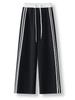 Women's Street-Style High-Waisted Wide-Leg Pants - 2026 Spring College Style, Age-Reducing, Drape, Straight-Leg Sweatpants