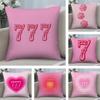 Lucky Numbers Christian Cushion Cover Soft Plush Fabric DoubleSided Printed Sofa Cushion Cover for All Seasons Home Decor Gift