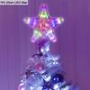 Christmas Tree Top Star LED Light Lamp Christmas Decorations For Home Xmas Tree Ornaments Navidad New Year 2025 Natal Noel