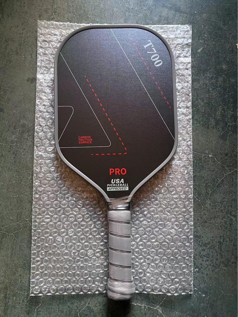 T700 Carbon Fiber Pickleball Paddle with Cloth Texture Frosting, 16mm Thickness, Professional Competition Quality.