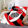 Custom Name River Plate Crest Blanket for Couch & Bed, Plush Cozy Fuzzy Blanket Super Soft & Warm Blankets for Fall and Winter. 0908284
