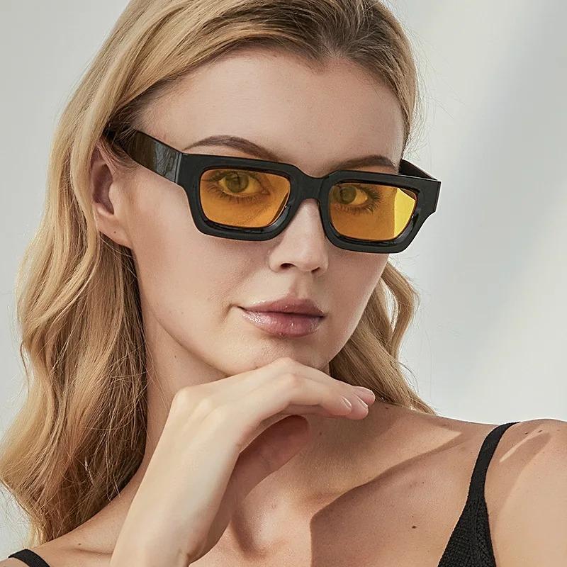 Fashion Small Square Sunglasses Women Retro European and American Style Hip-hop Punk Shades UV400 Men Trending Sun Glasses