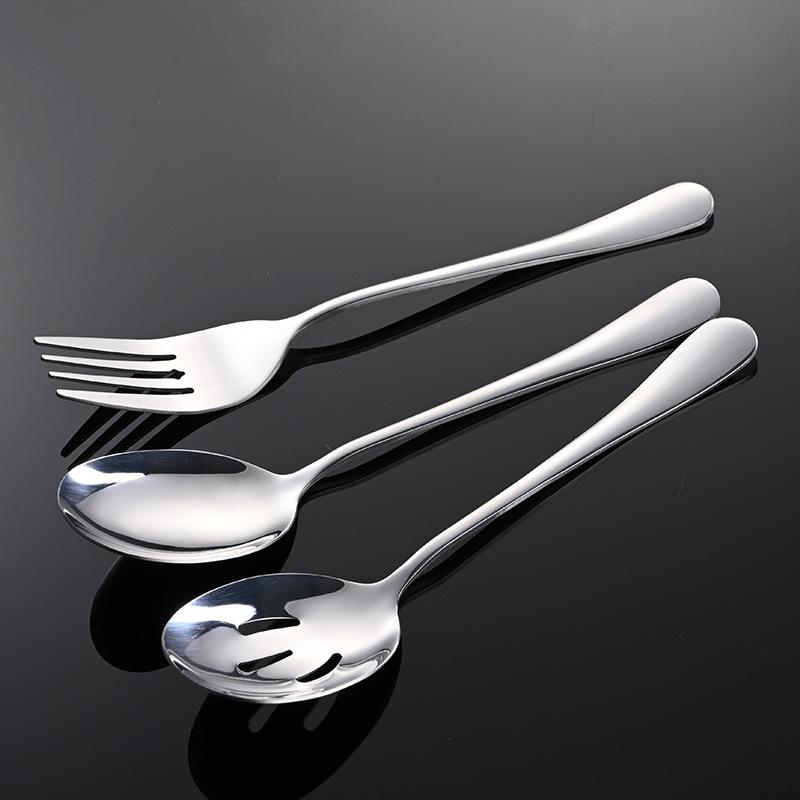 Stainless Steel 1010 Short Common Spoon Vegetable Spoon Western Food Large Rice Common Spoon Dividing Spoon Service Self-service
