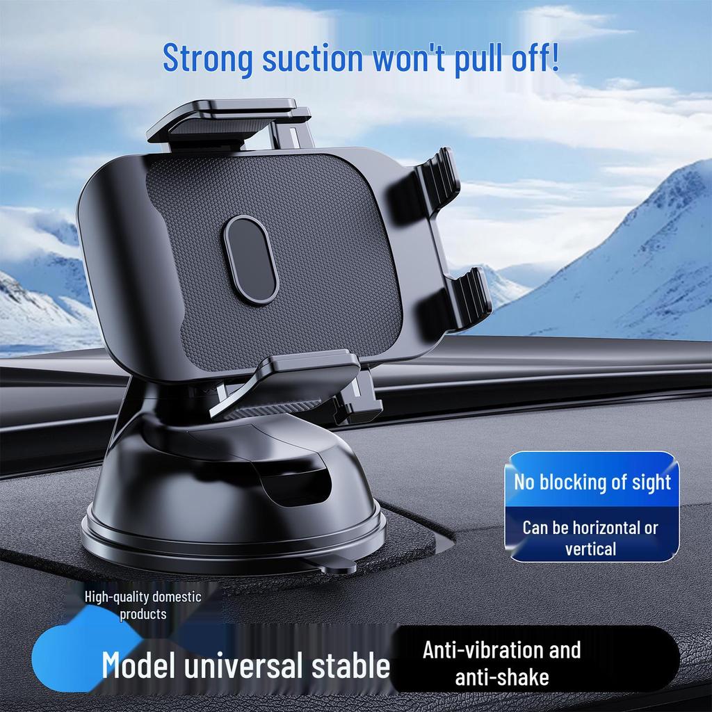 Universal Car Phone Holder with Suction Cup - Secure Fit for Navigation