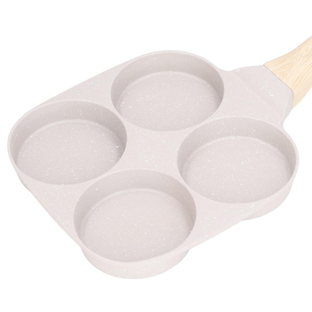 4 Cups Frying Pan Even Heating Pancake Pot Kitchen Supplies Egg Pan  Crepes/Burgers/Steak