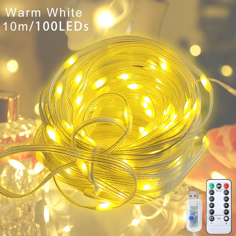 

1PC String Light for Bedroom Window Fairy String Light 8 Models Remote Control for Wedding Party Home Garden Lamp Indoor Decor