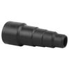 A84E-Staubsaugerteile 50/42/34/30/23mm Schwarzer Weichgummi Runder Saugschlauch-Adapter Trocken-Nass-Nutzung