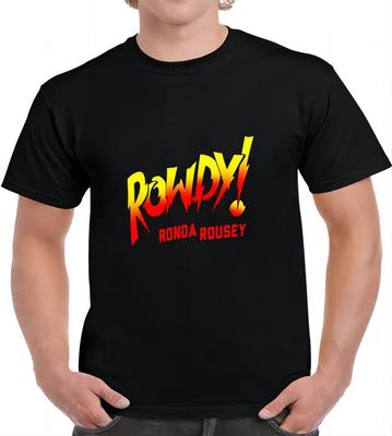 Rauco! T-shirt con logo testuale Ronda Rousey Fire