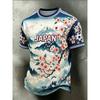 Red and White Contrasting Christmas Theme 3D Printed Men's T-shirt Loose Comfort Casual Breath Quick-dry Outdoor Y2K Party Cloth