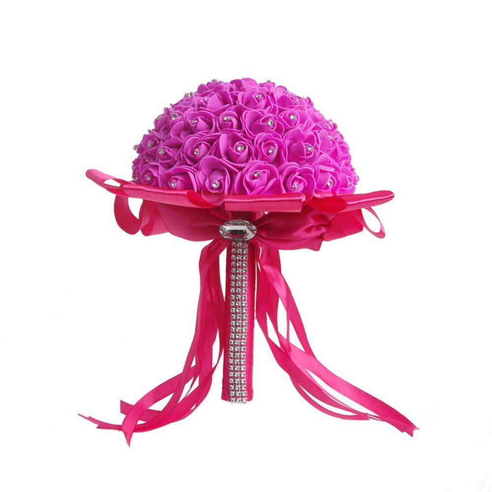 Romantic Wedding Bouquets Pearl Bridal Bouquets Artificial Hand Bouquet  Wedding Accessories