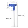 4pcs Hex Key T-Handle Dual End Wrench 1.5/2/2.5/3/4/5/8mm Metric CR-V Steel Flat End Spanner Automotive Household Maintenance