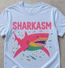 Funny Shark Graphic Tee, Sarcastic Ocean Humor T-Shirt, Tropical Beach Shark Shirt, Sea Animal Graphic Tee, Casual Funny Shark T-Shirt
