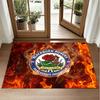 Blackburn Rovers Football Design Crystal Velvet Rug Soft Decorative Mat for Bedroom Entrance